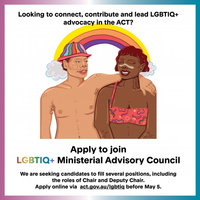 LGBTIQ+ Ministerial Advisory Council - recruiting now